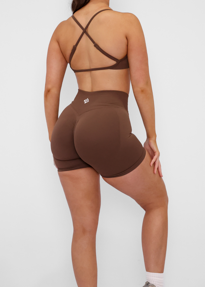 Envy Seamless Shorts - COFFEE